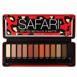 BYS Metallic & Matte Safari Earth Tones Shimmering Eyeshadow Palette